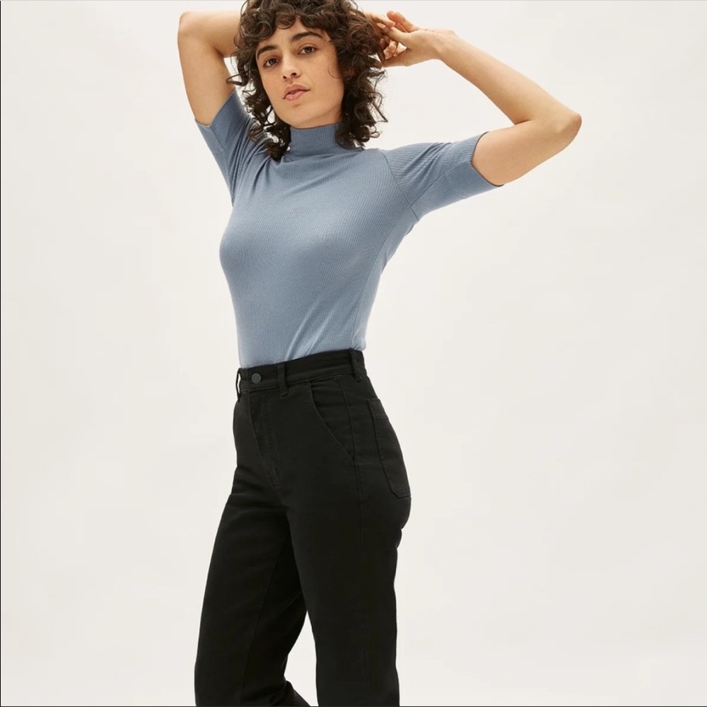 Everlane High Waist Lightweight Straight Leg Sz 2